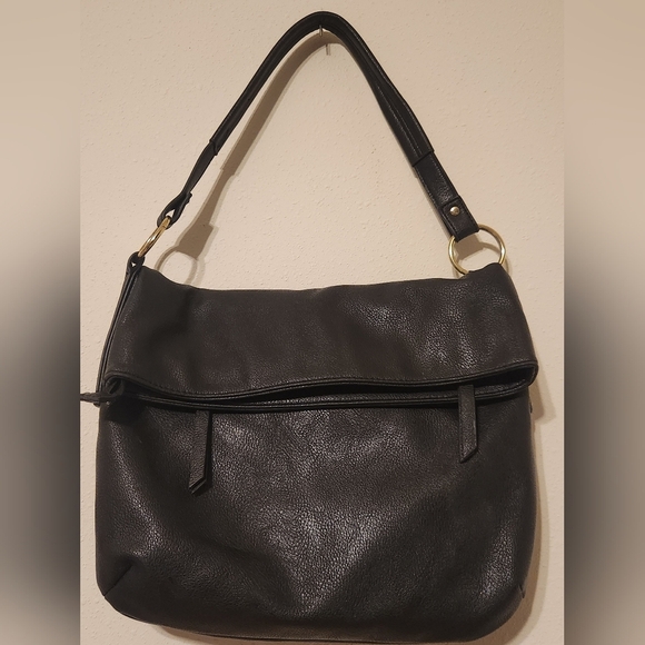 Franco Sarto Black Faux Leather (100%PVC) Messenger Bag w/Crossbody Strap - Picture 12 of 12